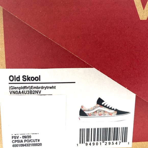 🌸Sale🌸 VANS Old Skool Black Brown Roses Sneakers Women's Size 7.5 VN0A4U3B2NV - Picture 10 of 10